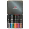 Creioane colorate HERLITZ ChroMIX, 24 culori/set, cutie metal